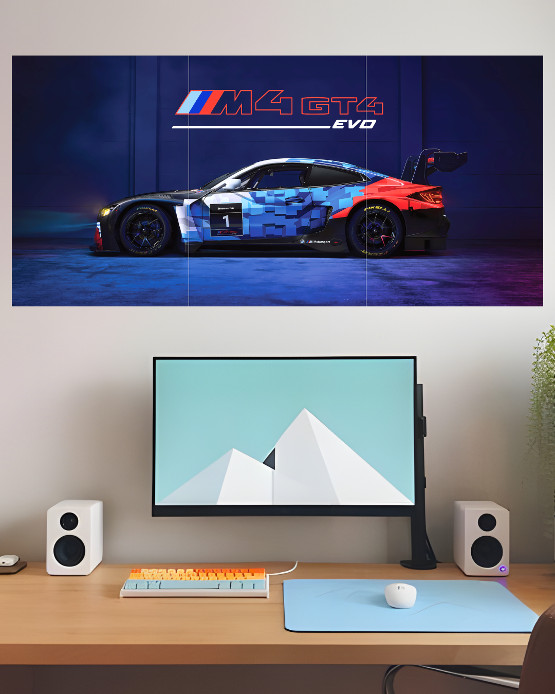BMW M4 Car Poster | 3 Piece Set
